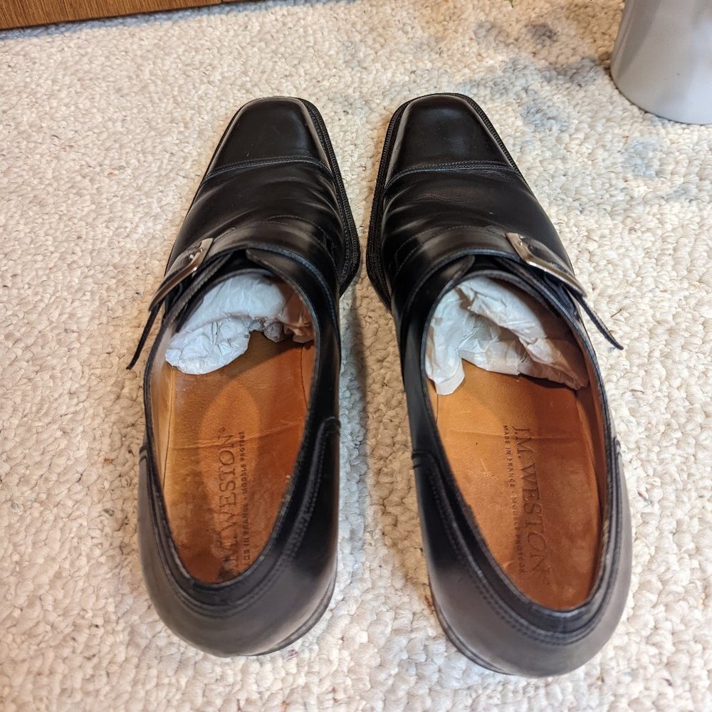 J.M. Weston Beaubourg Monk Strap Leather Derby - Picture 6 of 10